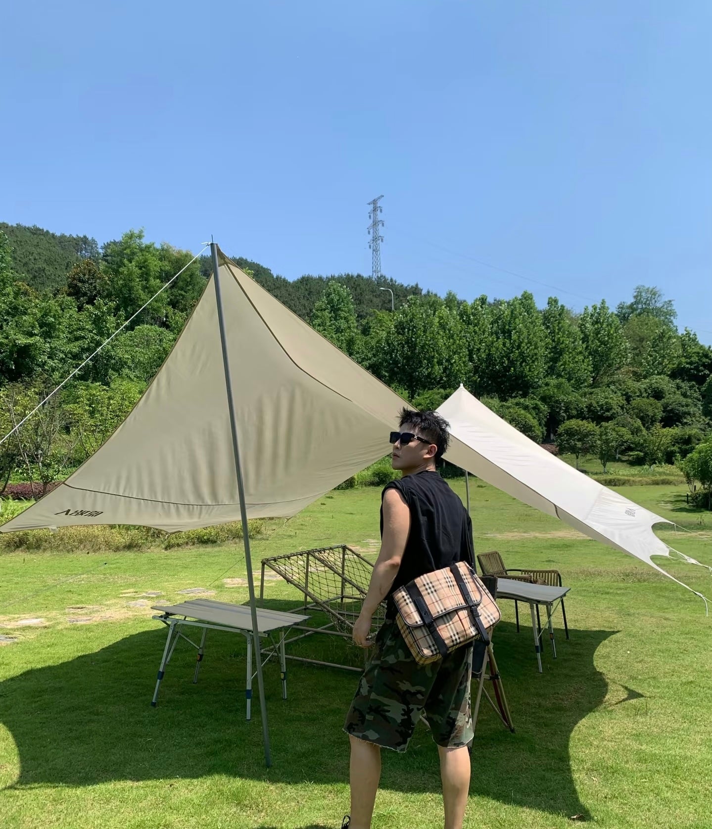 Burberry Canvas Messenger Bag