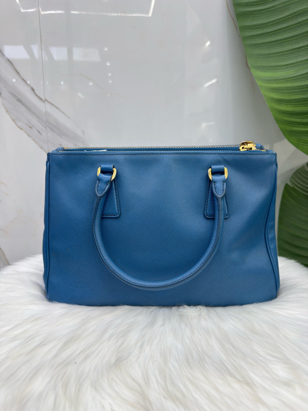 Prada Blue Satchel