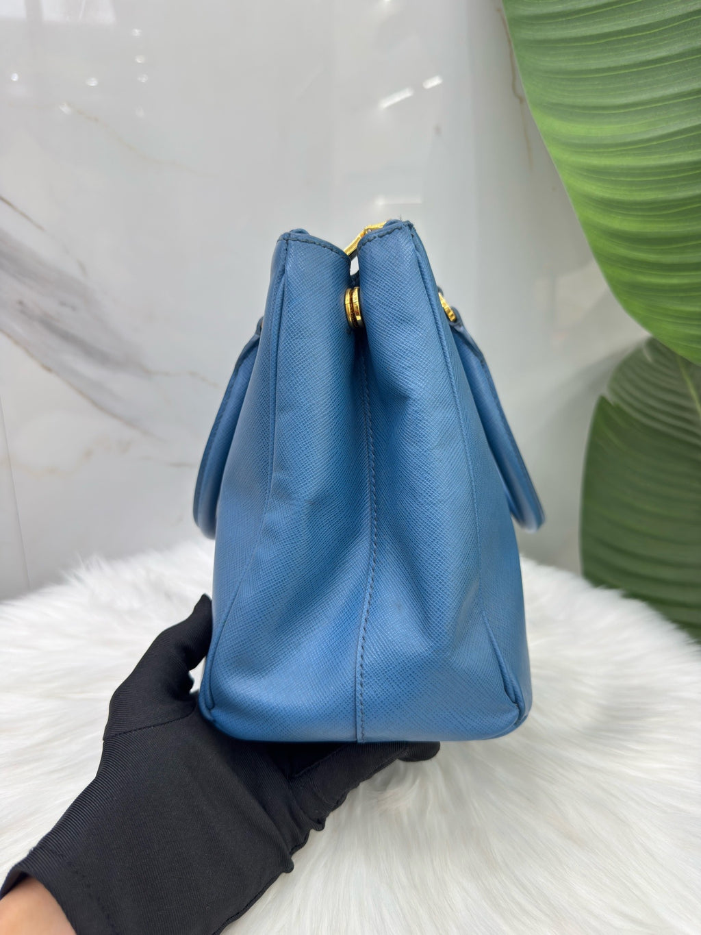 Prada Blue Satchel