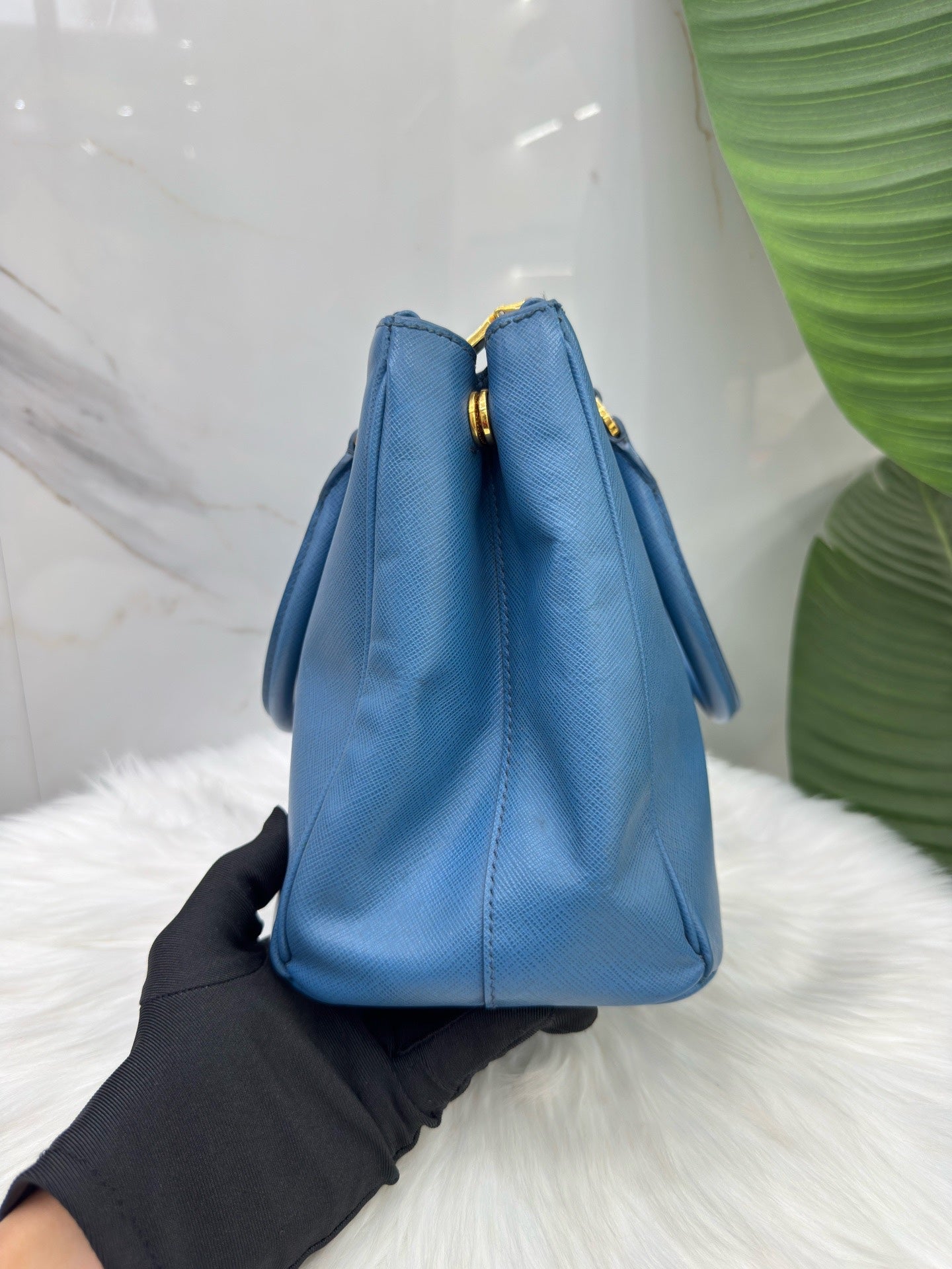 Prada Blue Satchel