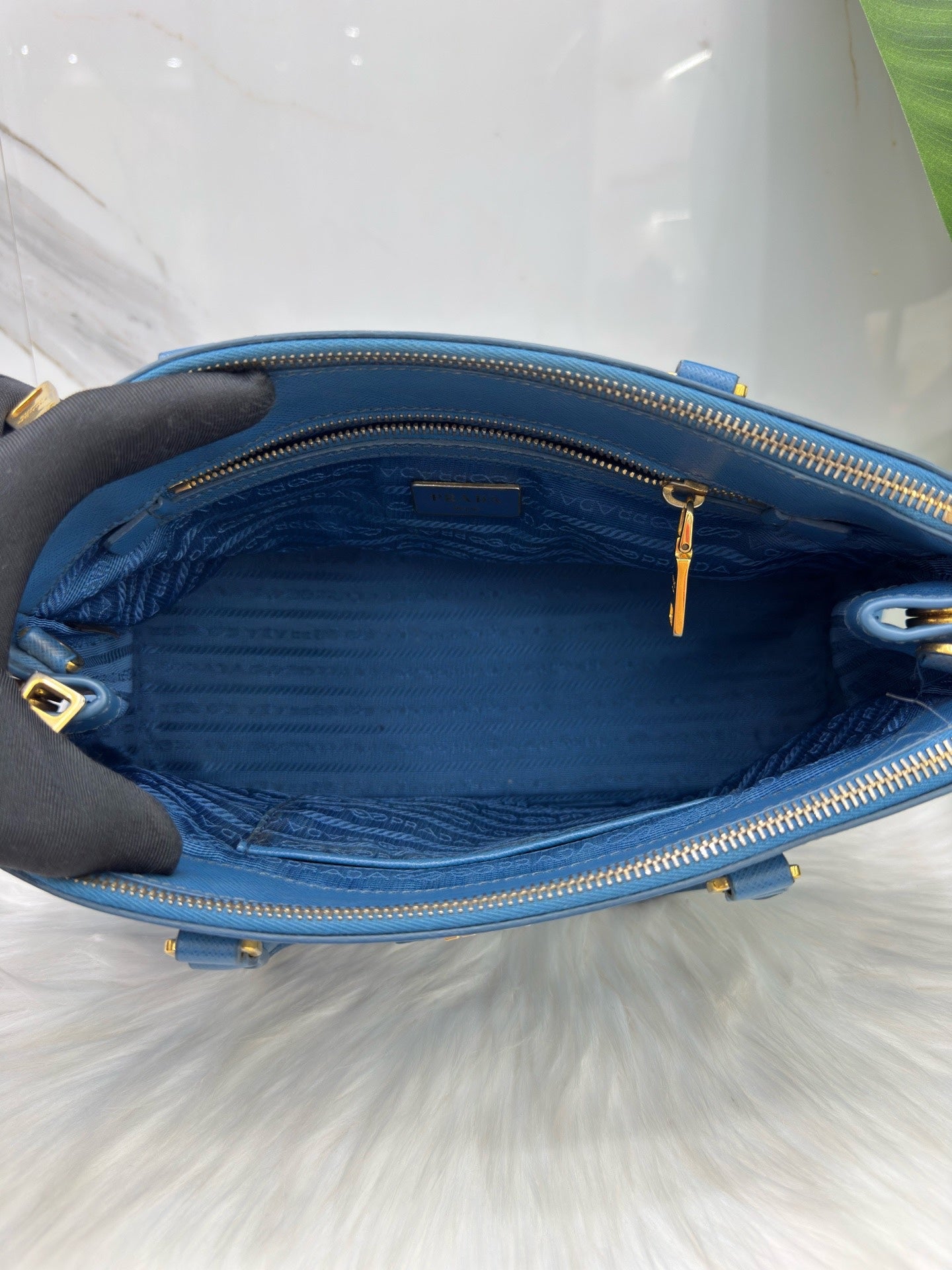 Prada Blue Satchel