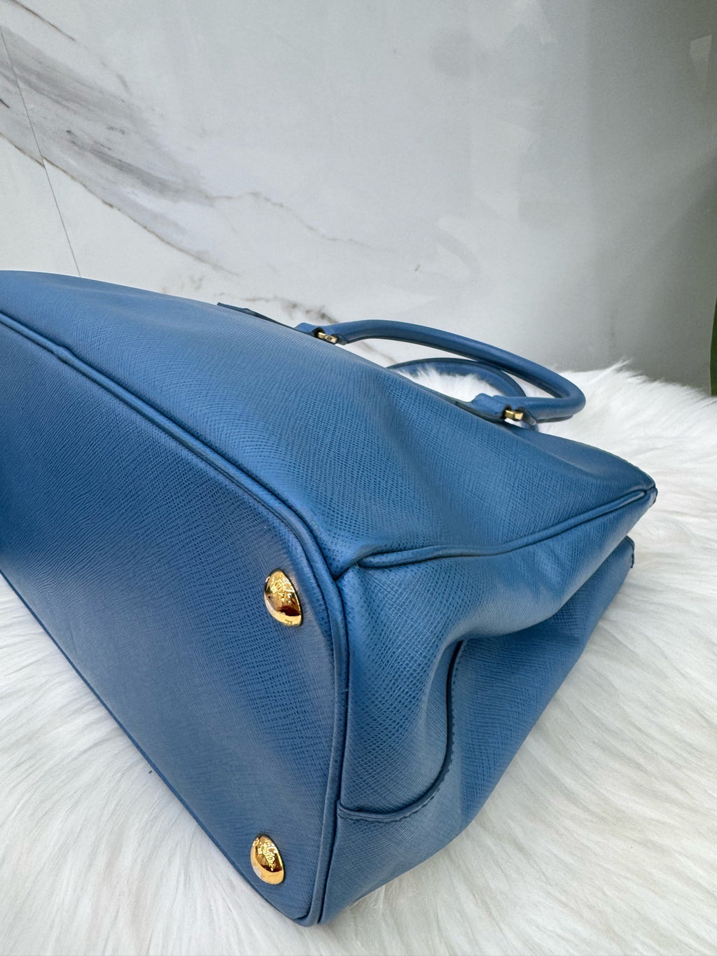 Prada Blue Satchel