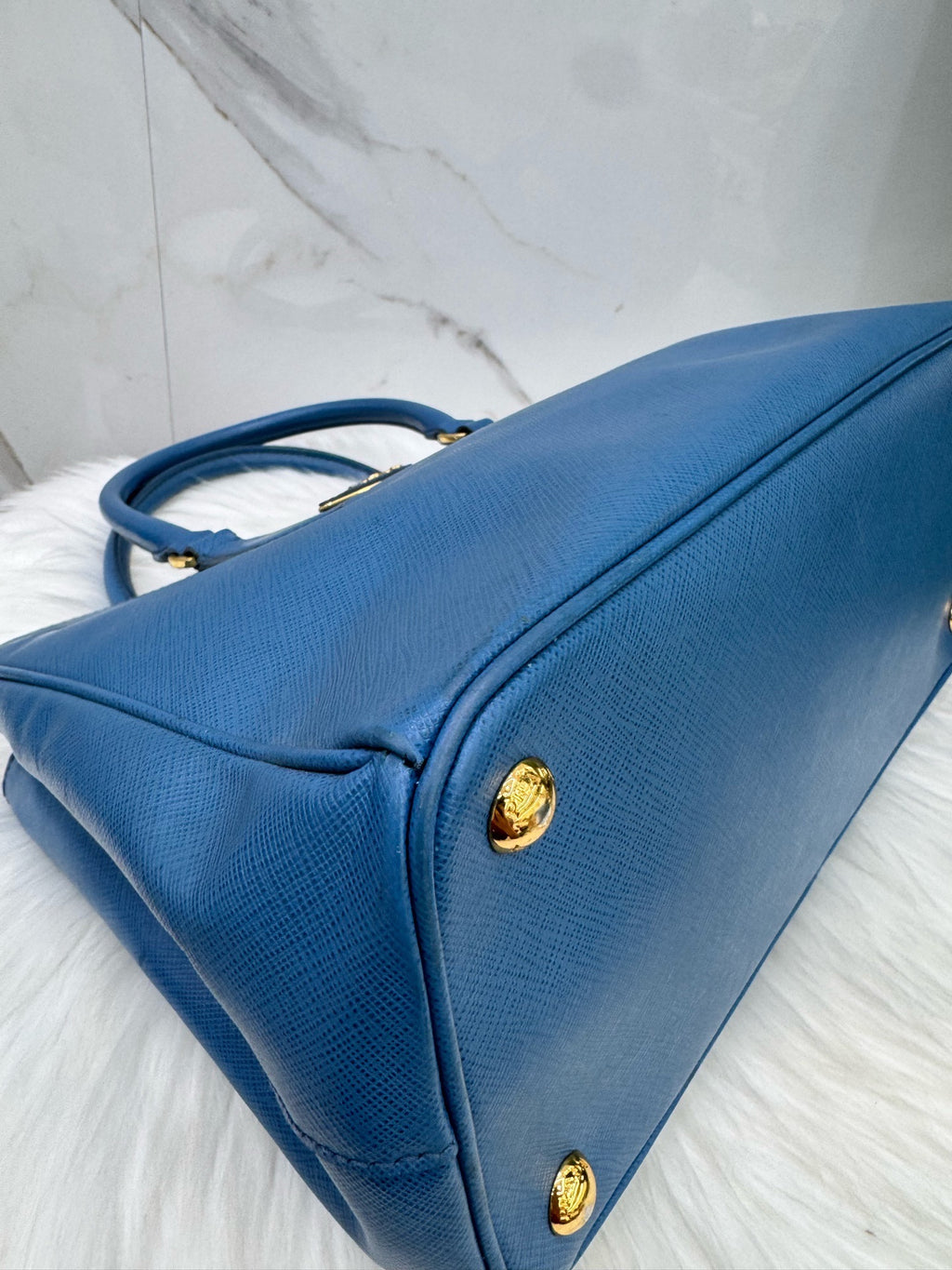Prada Blue Satchel