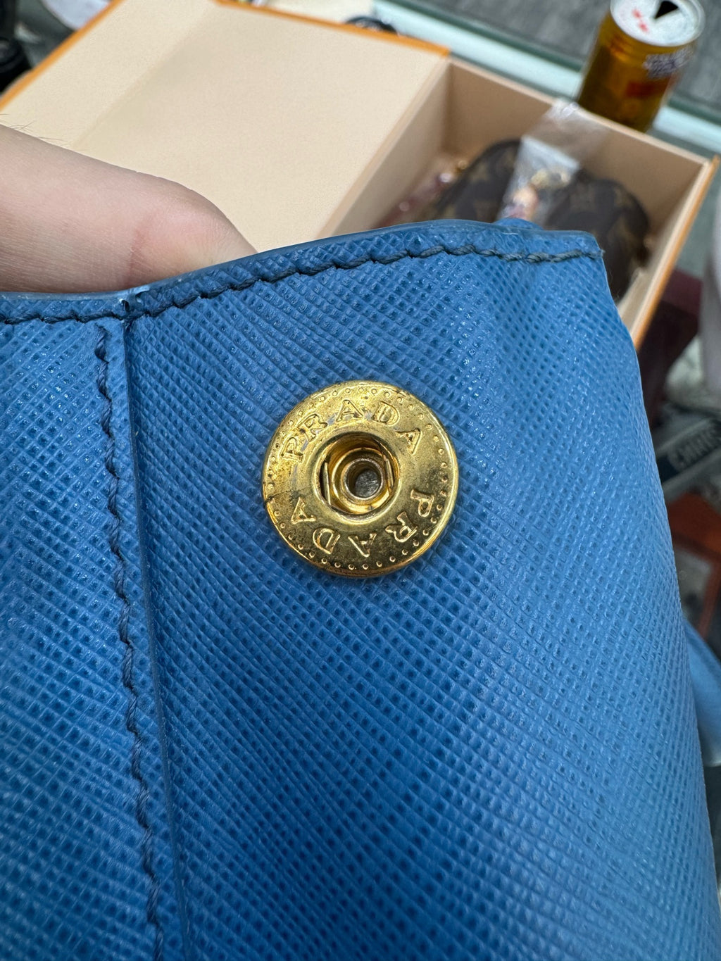 Prada Blue Satchel
