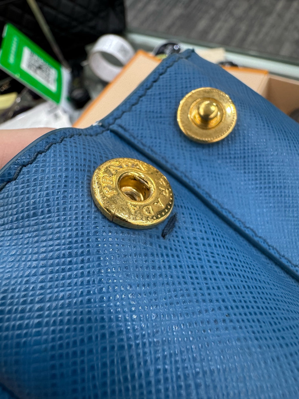 Prada Blue Satchel