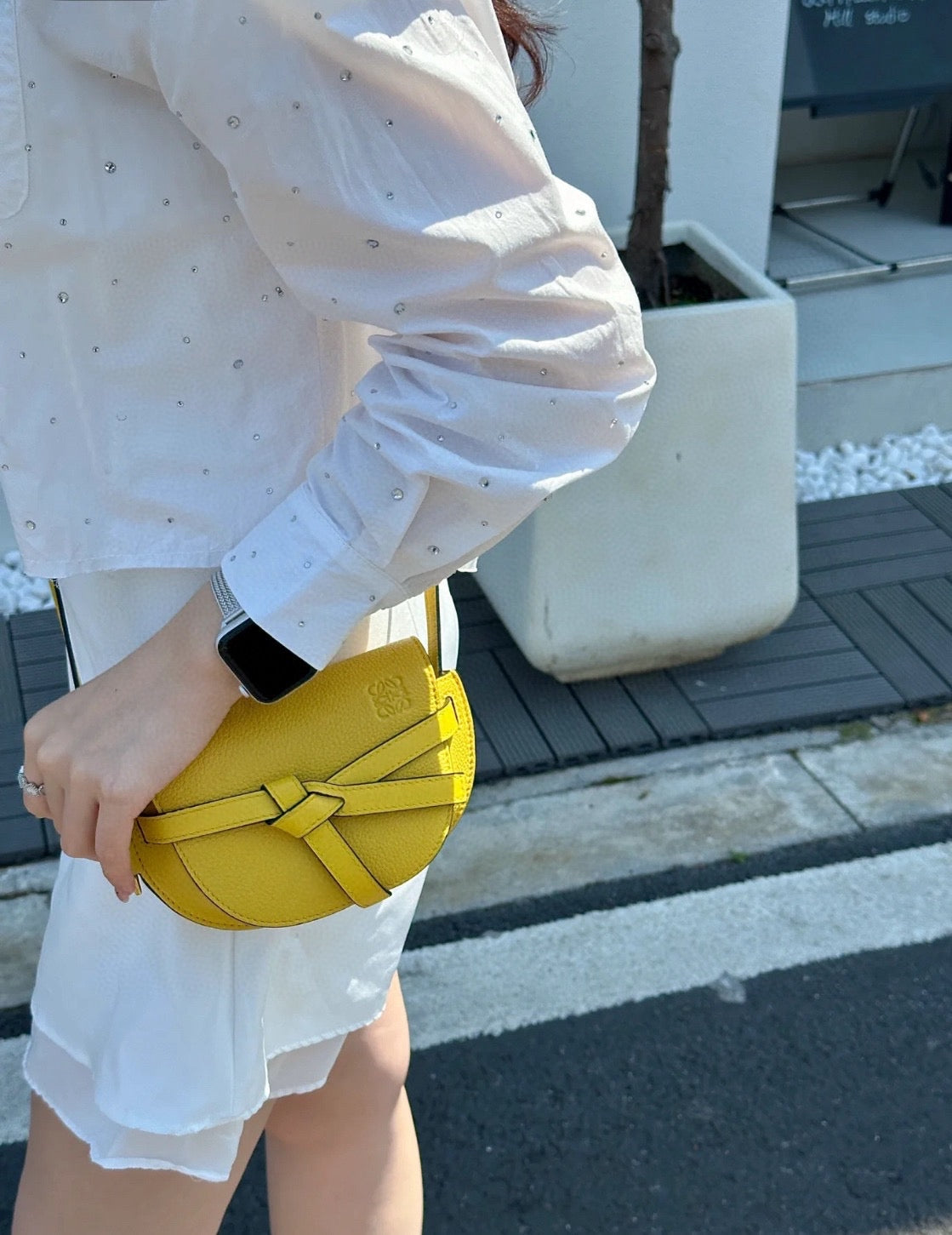 Loewe Yellow Saddle Bag