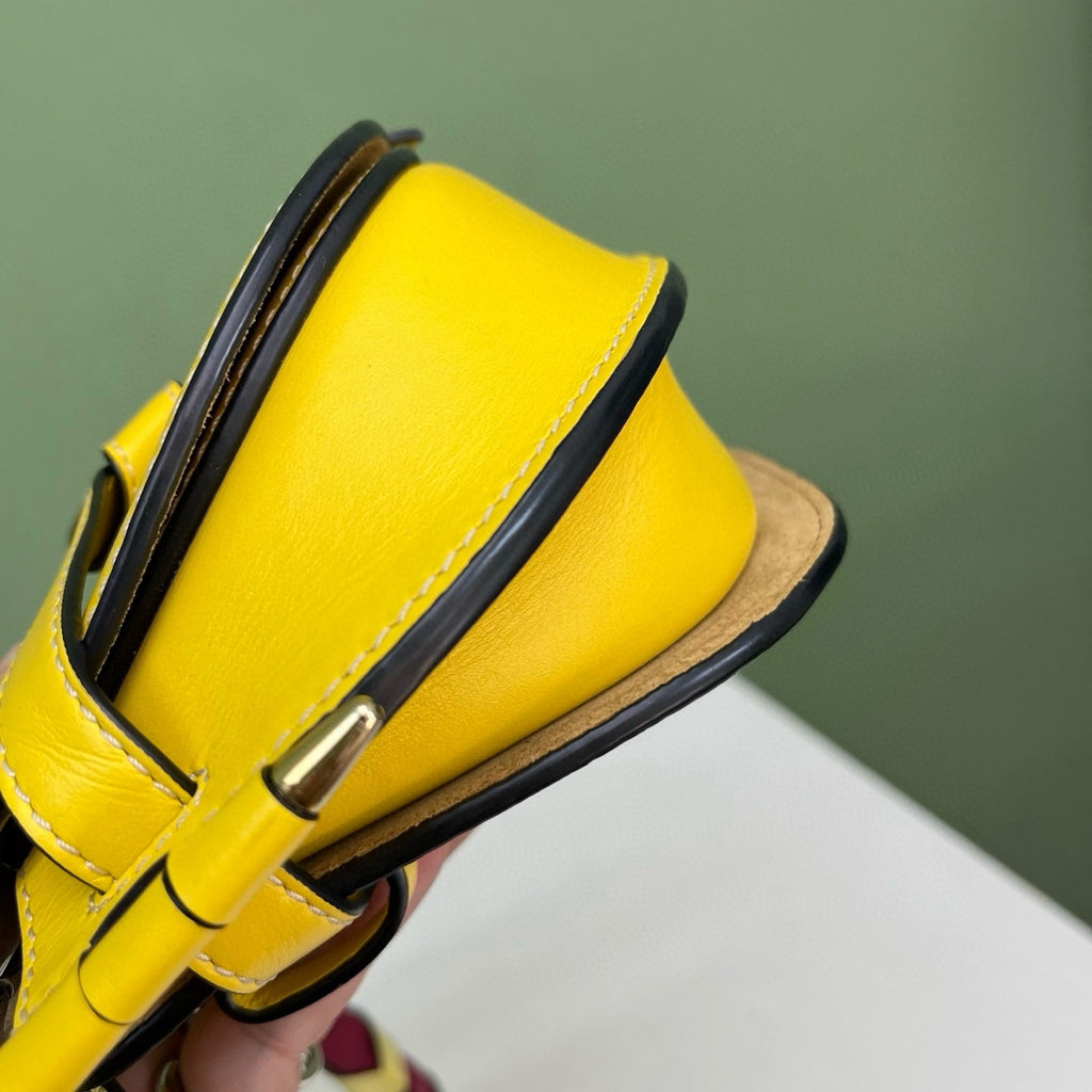 Loewe Yellow Saddle Bag