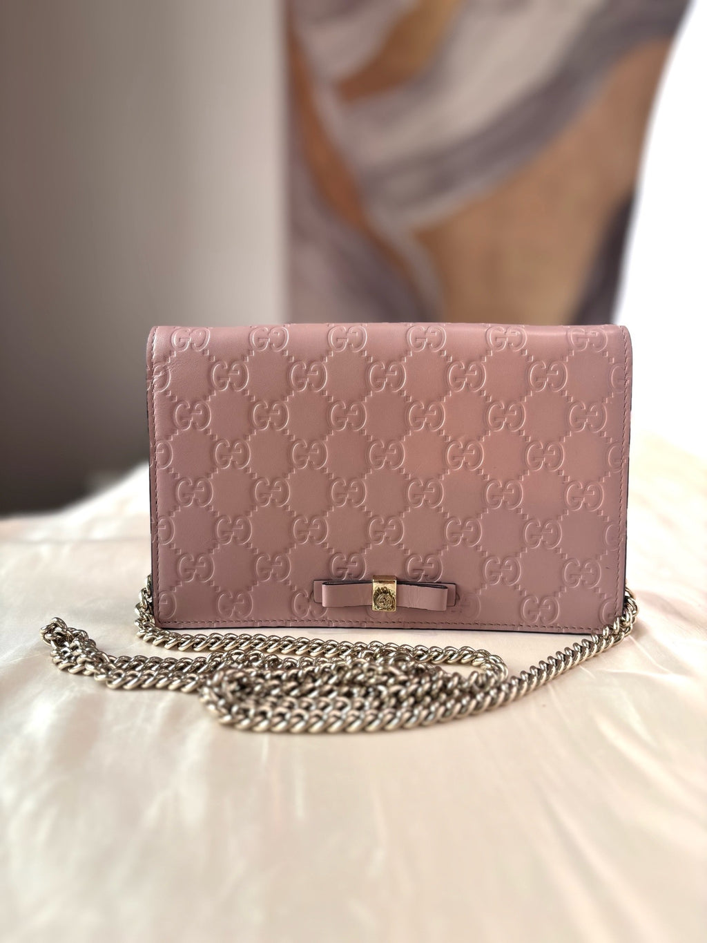 Gucci Leather Pink Crossbody