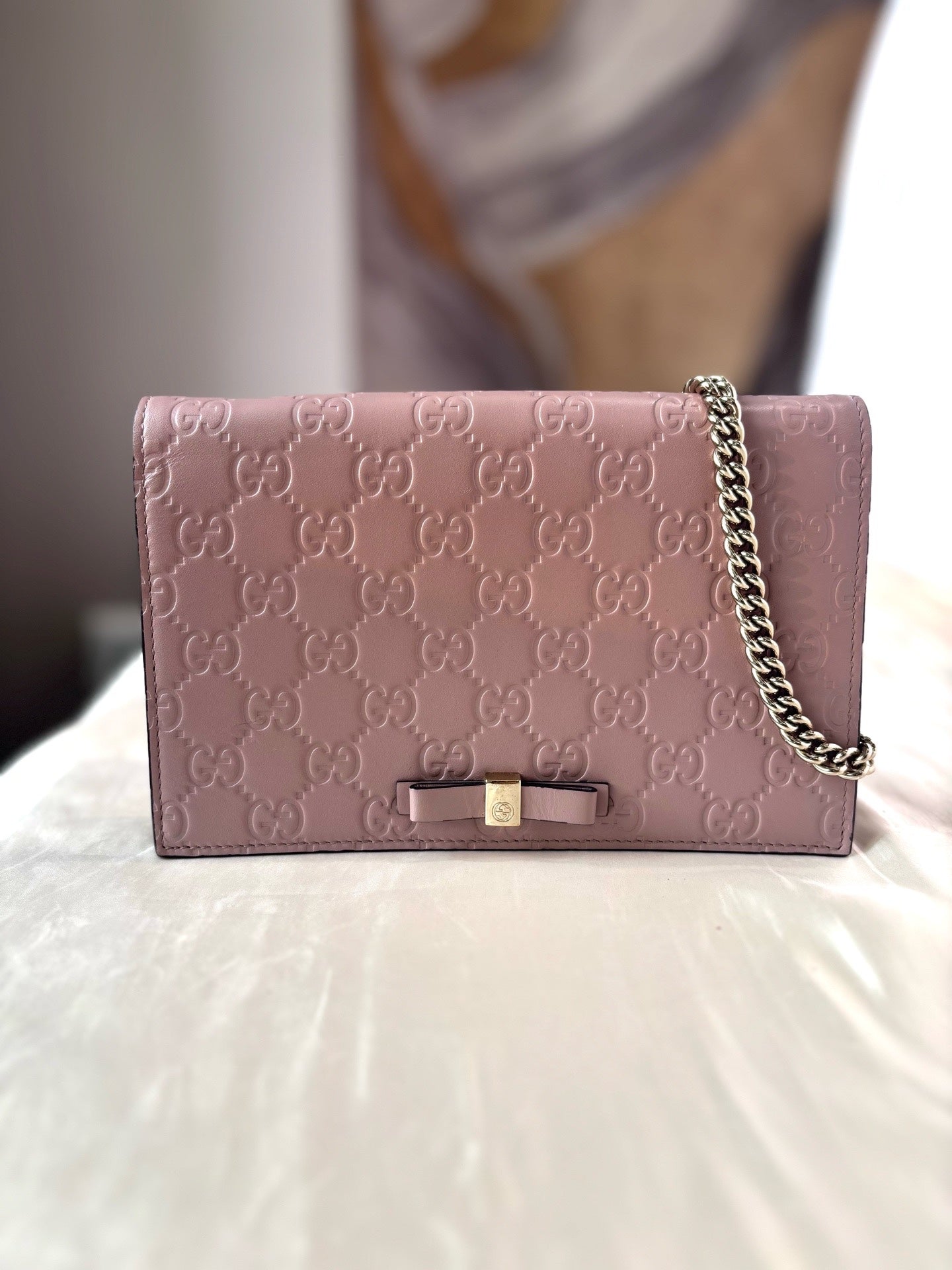 Gucci Leather Pink Crossbody