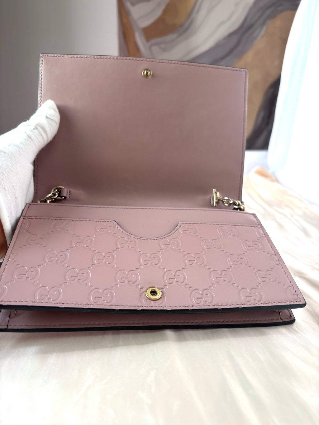 Gucci Leather Pink Crossbody