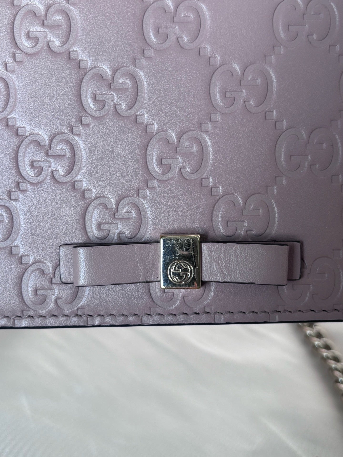 Gucci Leather Pink Crossbody