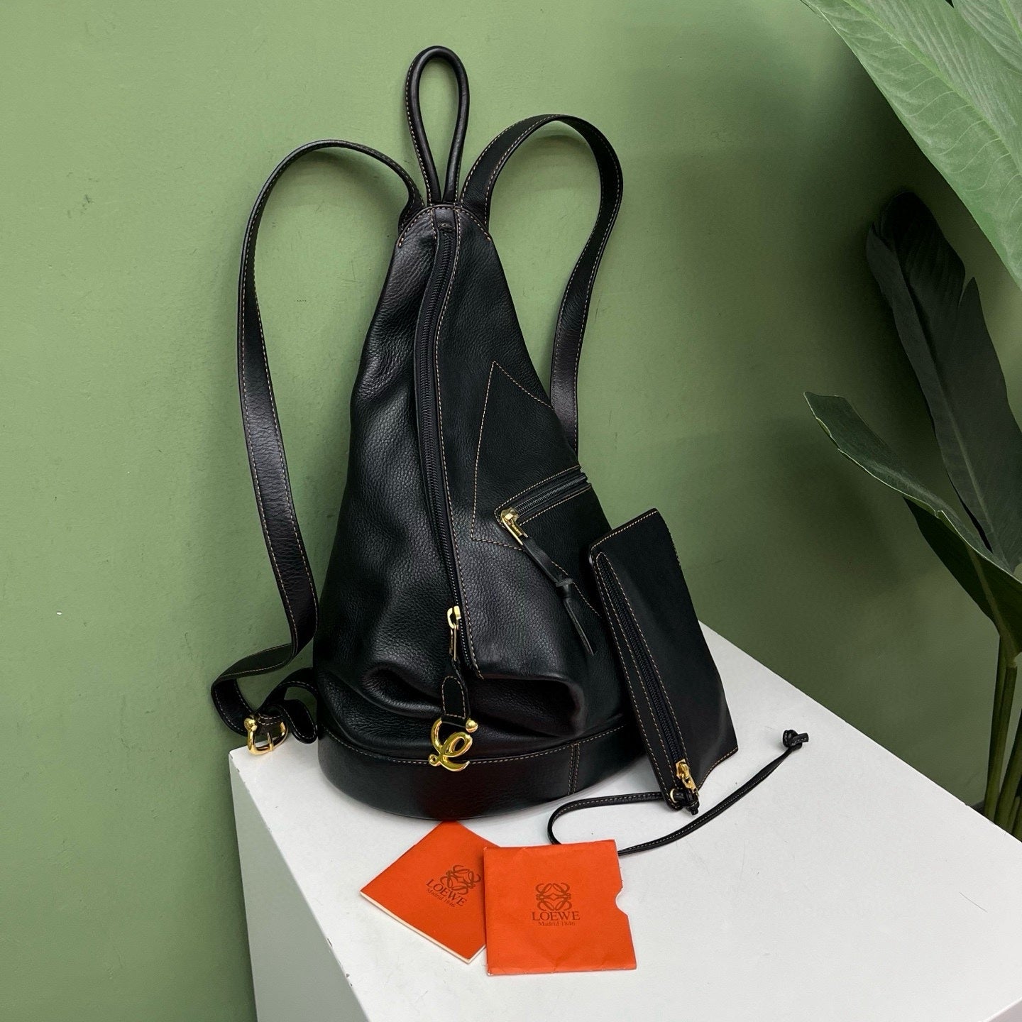 Loewe Black Backpack