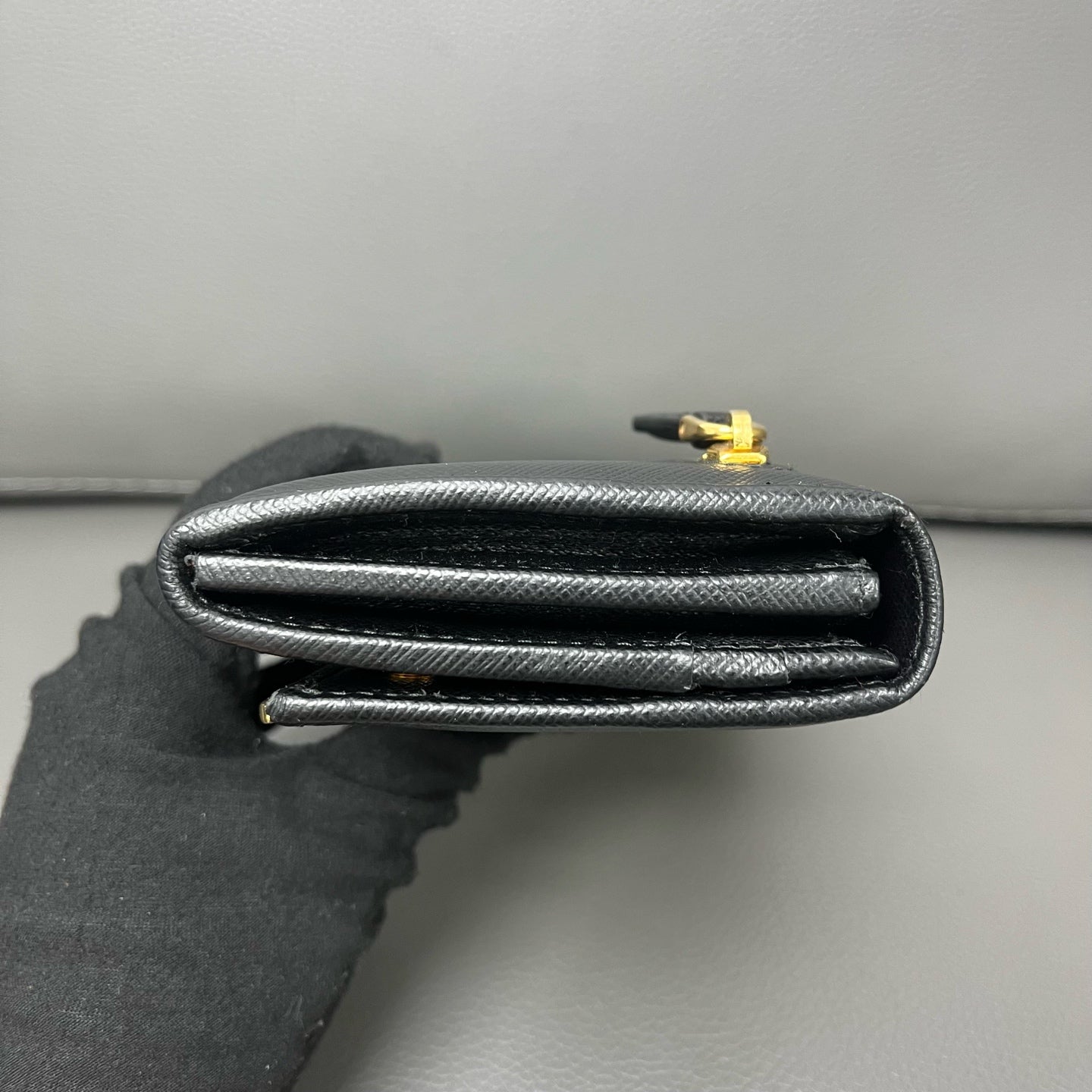 Prada Gold Clutch