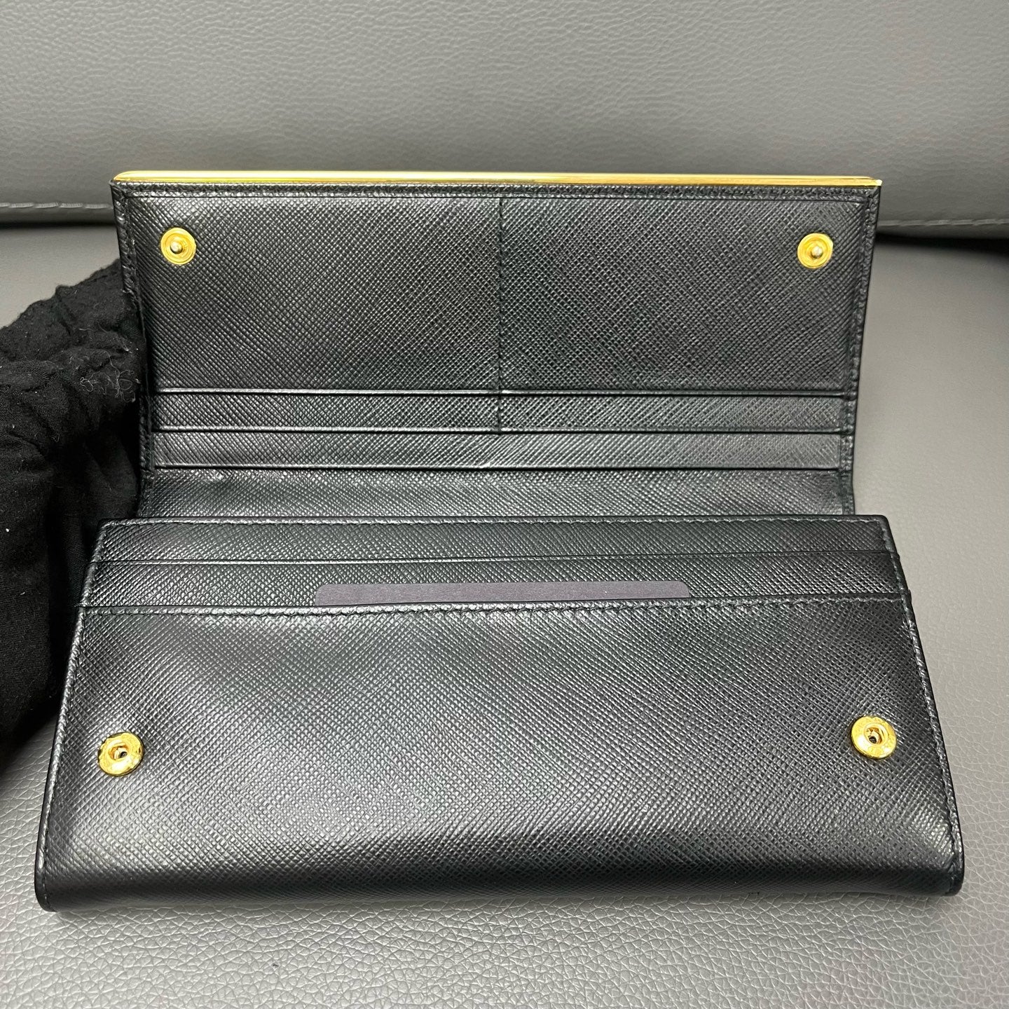 Prada Gold Clutch