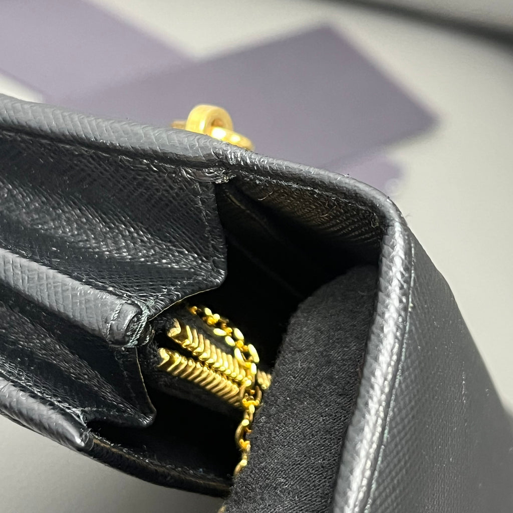Prada Gold Clutch