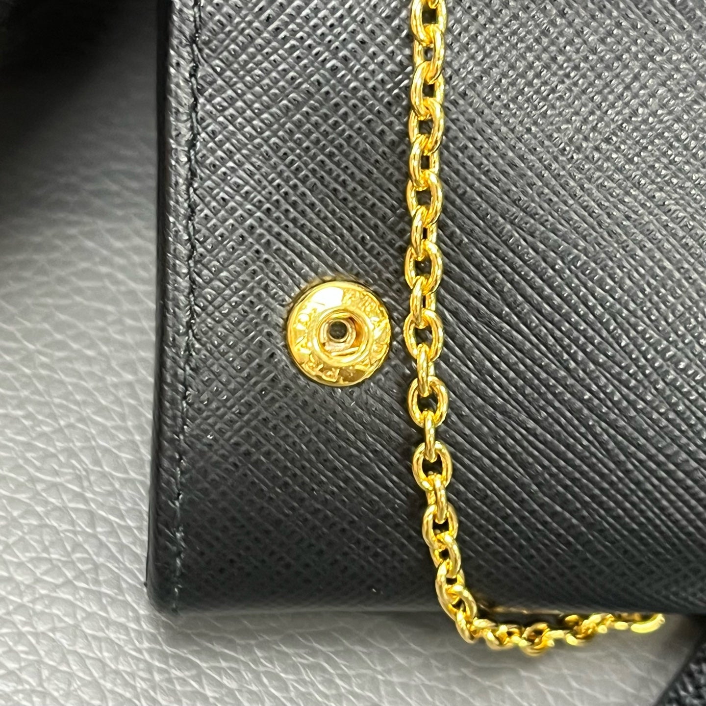Prada Gold Clutch