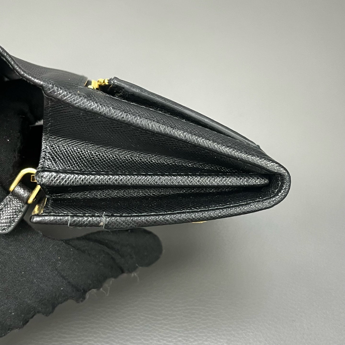 Prada Gold Clutch