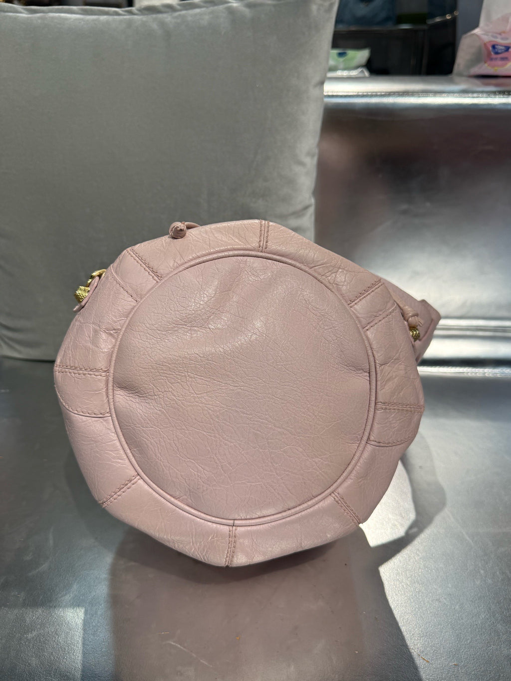 Balenciaga Pink Bucket & Drawstring Bag