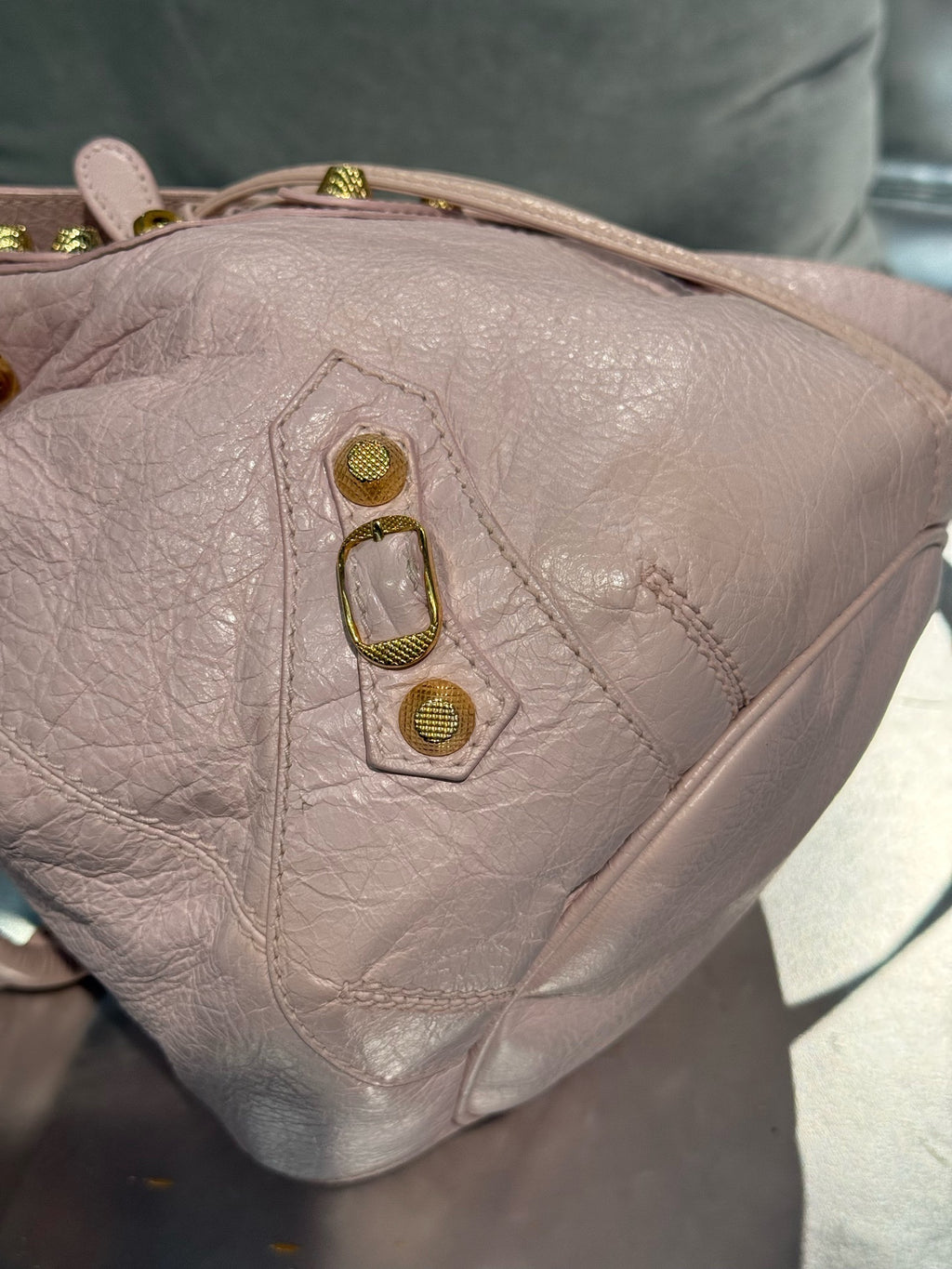 Balenciaga Pink Bucket & Drawstring Bag