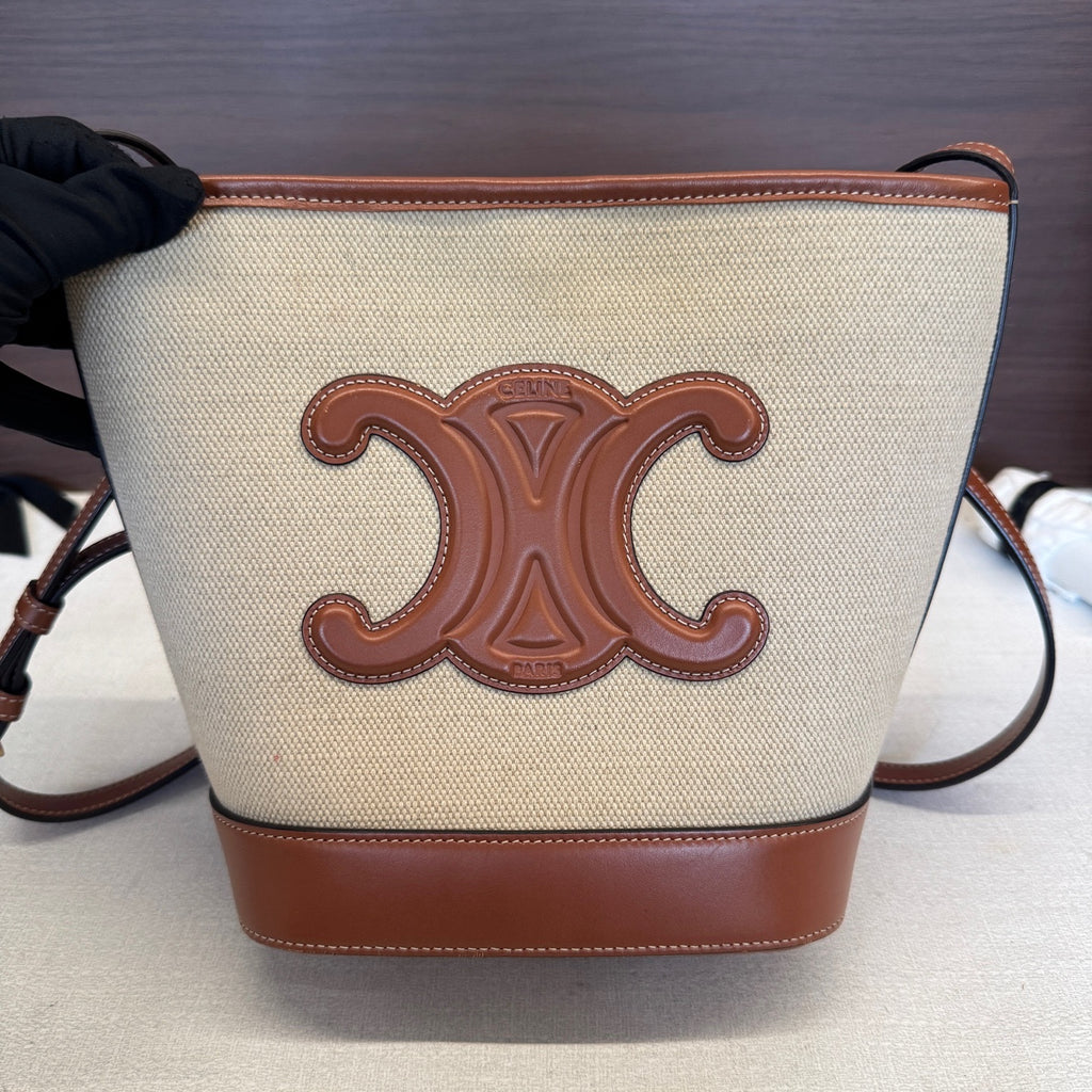 Celine Linen Bucket & Drawstring Bag