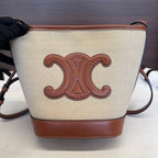 Celine Linen Bucket & Drawstring Bag
