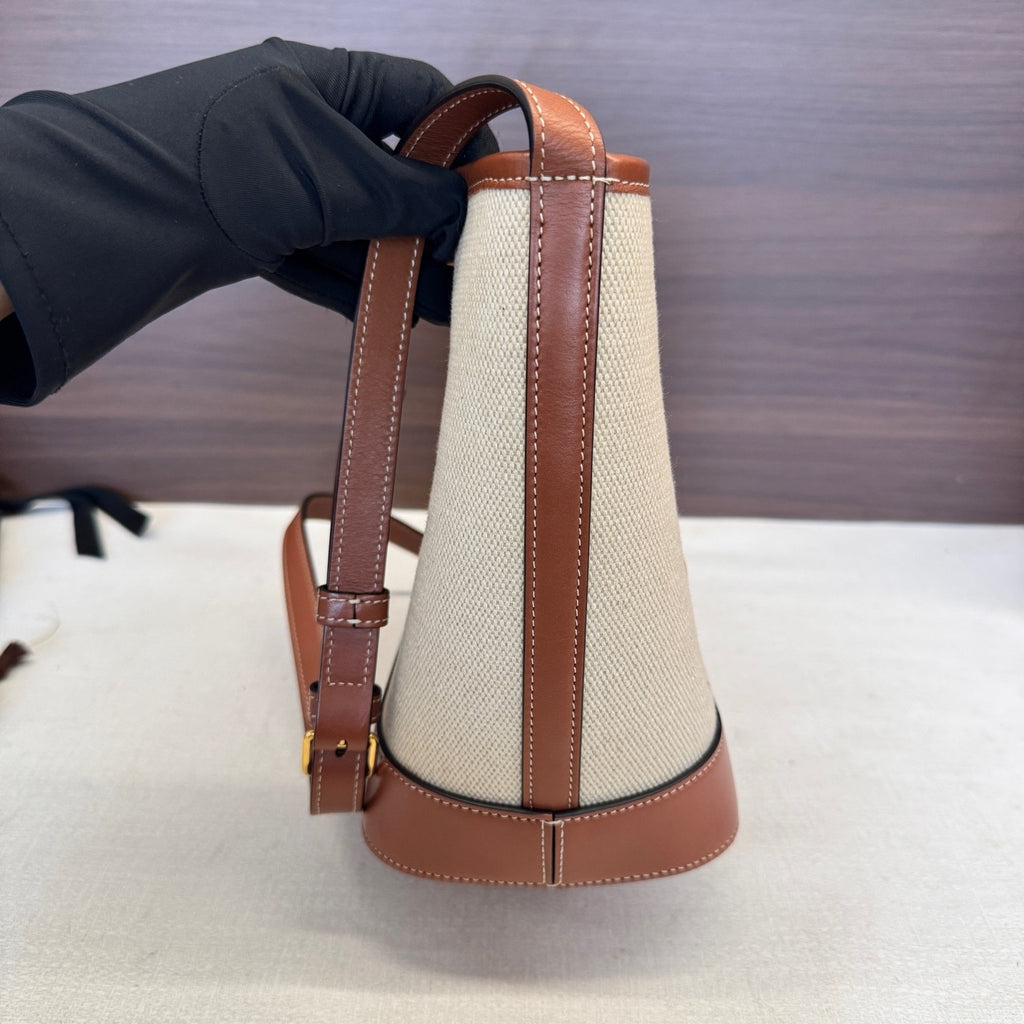 Celine Linen Bucket & Drawstring Bag