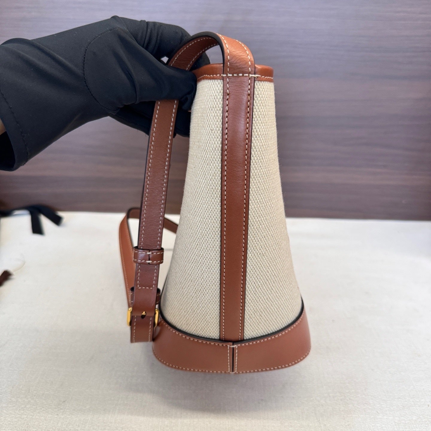 Celine Linen Bucket & Drawstring Bag