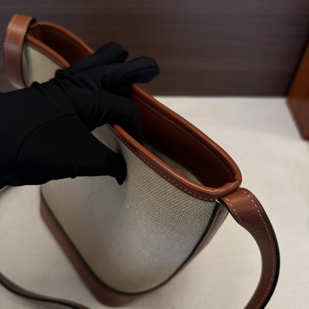 Celine Linen Bucket & Drawstring Bag
