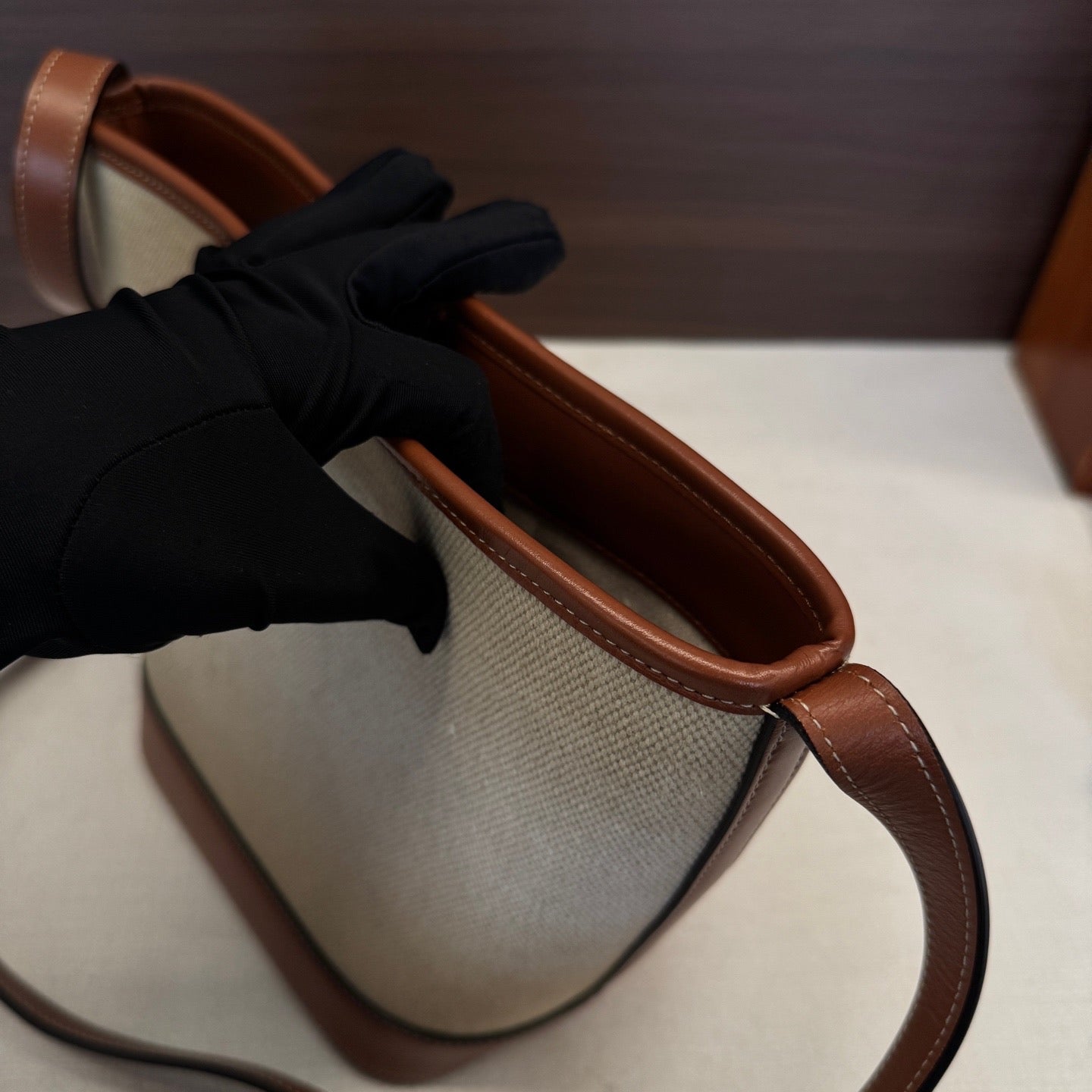 Celine Linen Bucket & Drawstring Bag