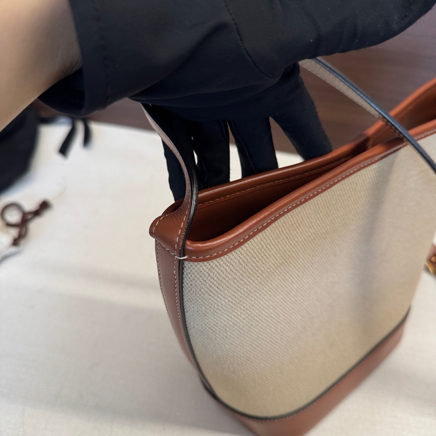 Celine Linen Bucket & Drawstring Bag