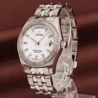 Longines White Automatic (self-winding) watch