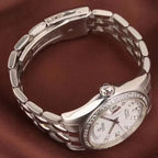 Longines White Automatic (self-winding) watch