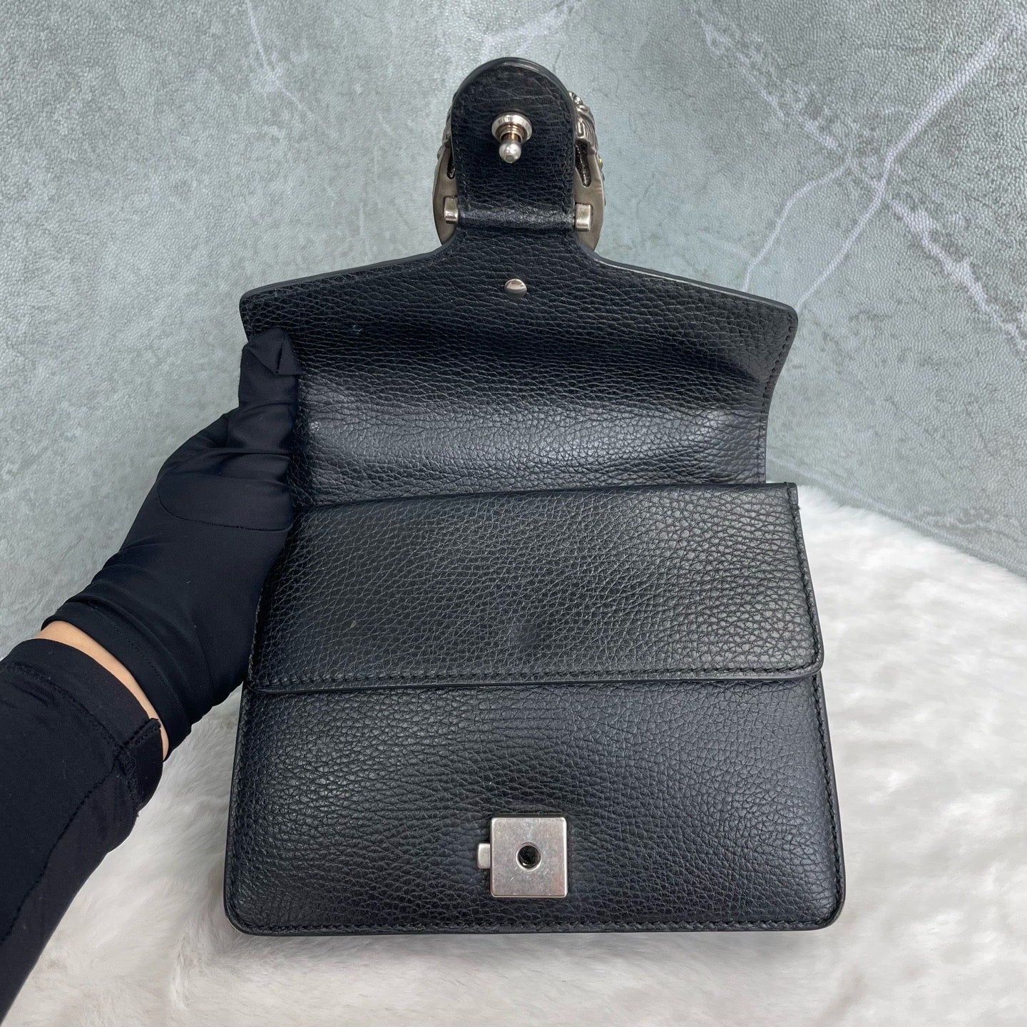 Gucci Dionysus Collection Leather Black 421970 CAOGN 8176