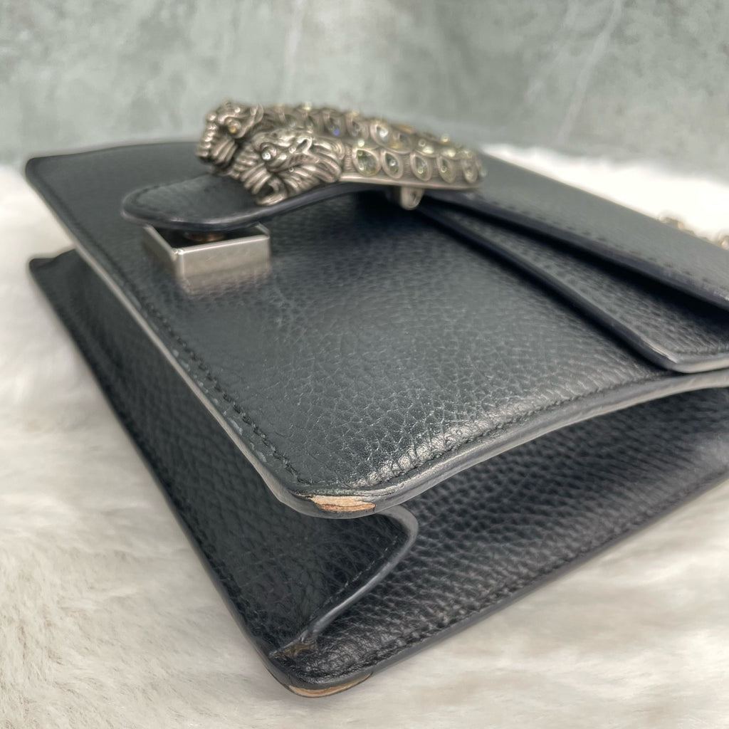 Gucci Dionysus Collection Leather Black 421970 CAOGN 8176