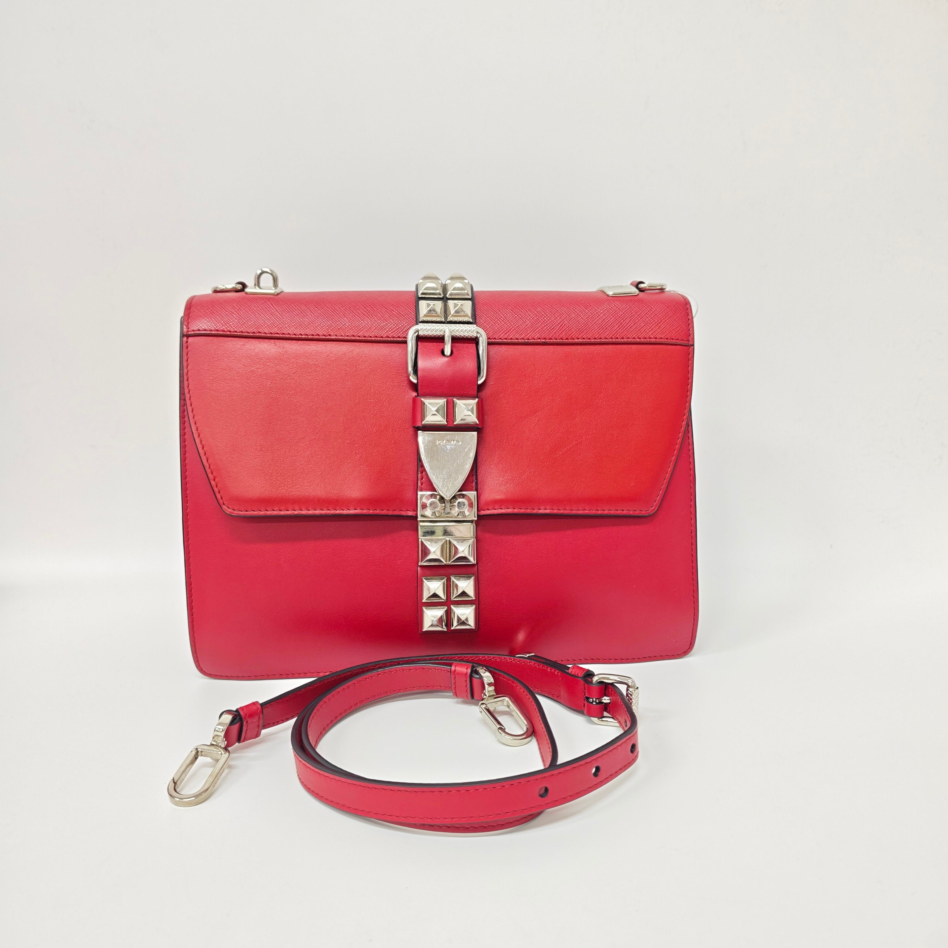 Prada Red Messenger Bag