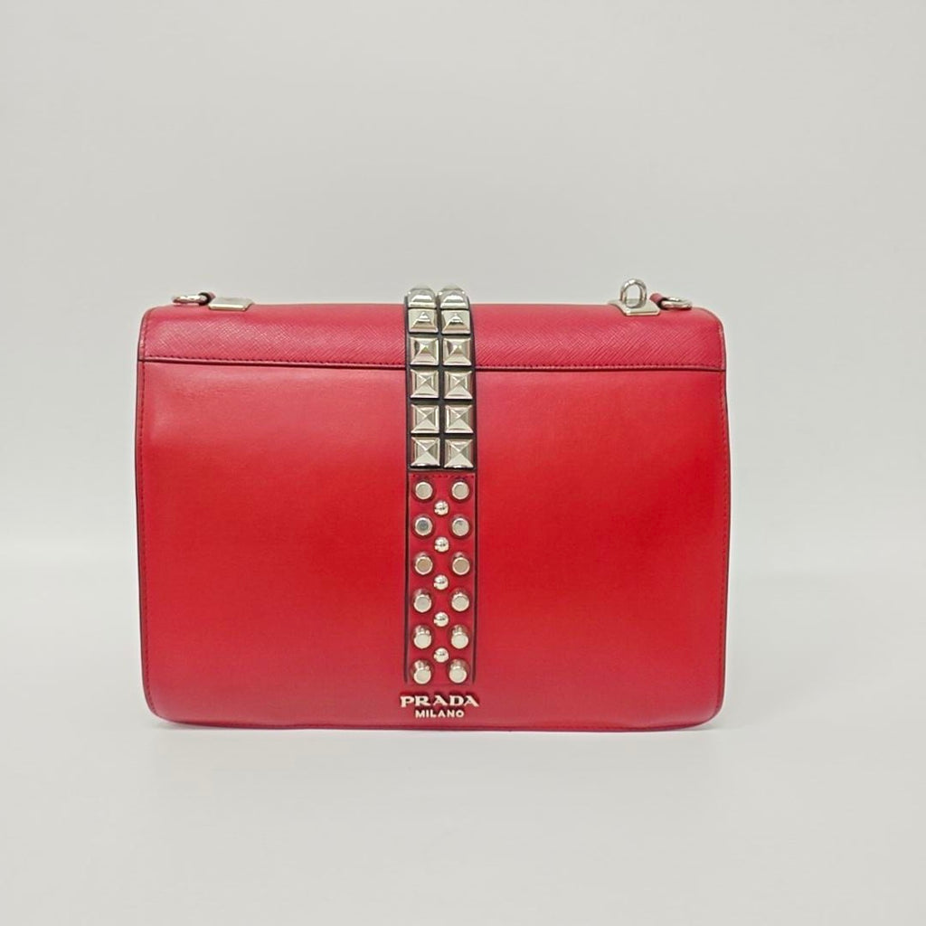 Prada Red Messenger Bag
