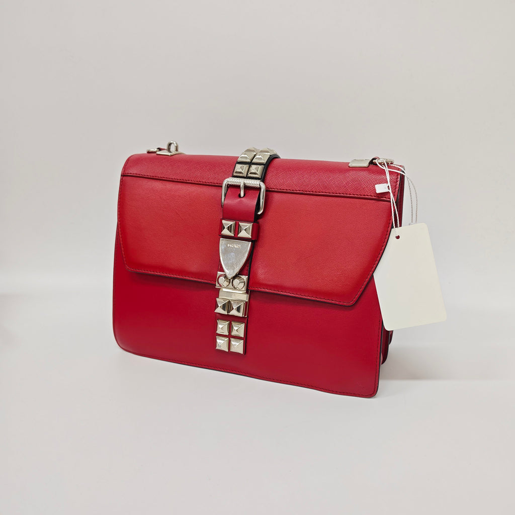 Prada Red Messenger Bag