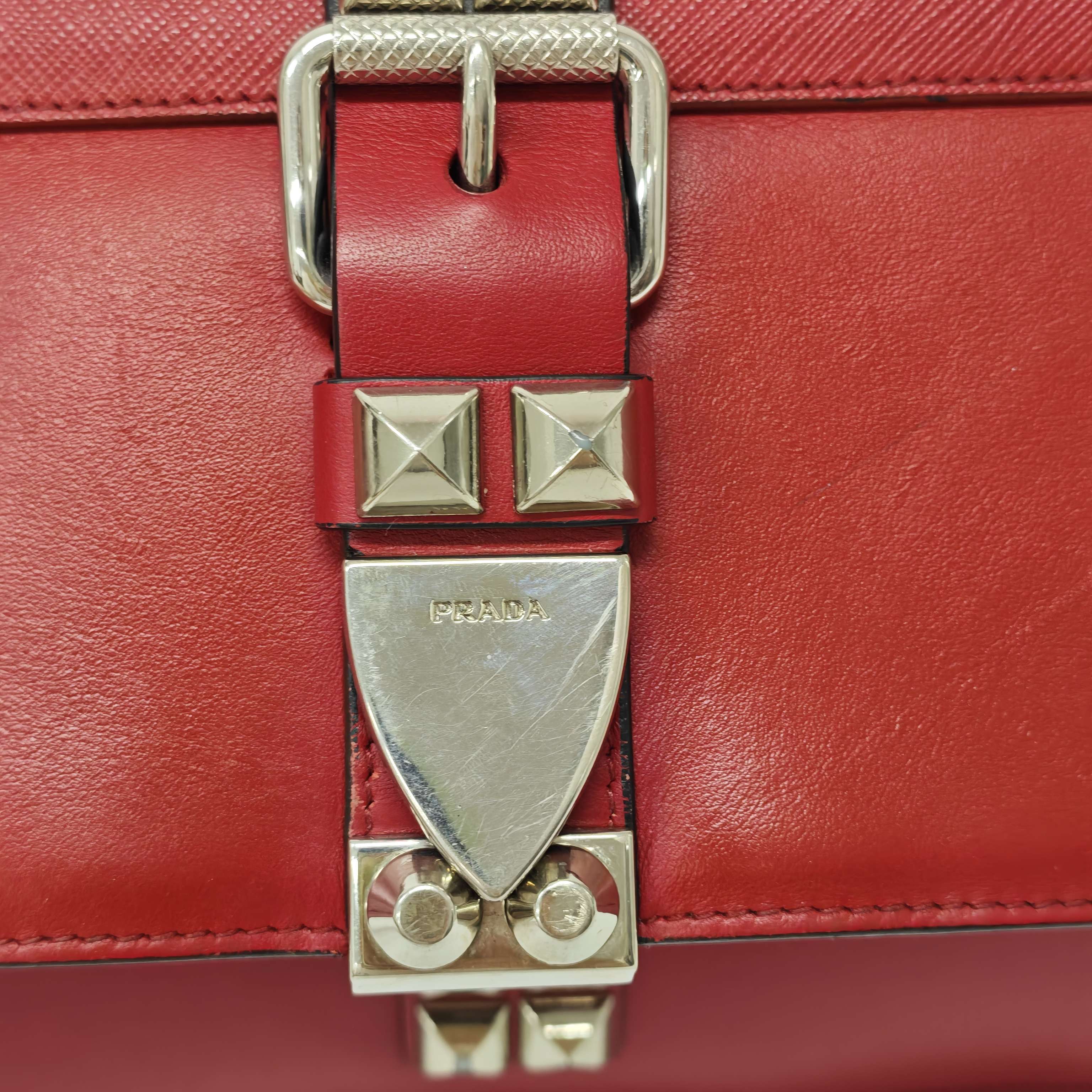 Prada Red Messenger Bag