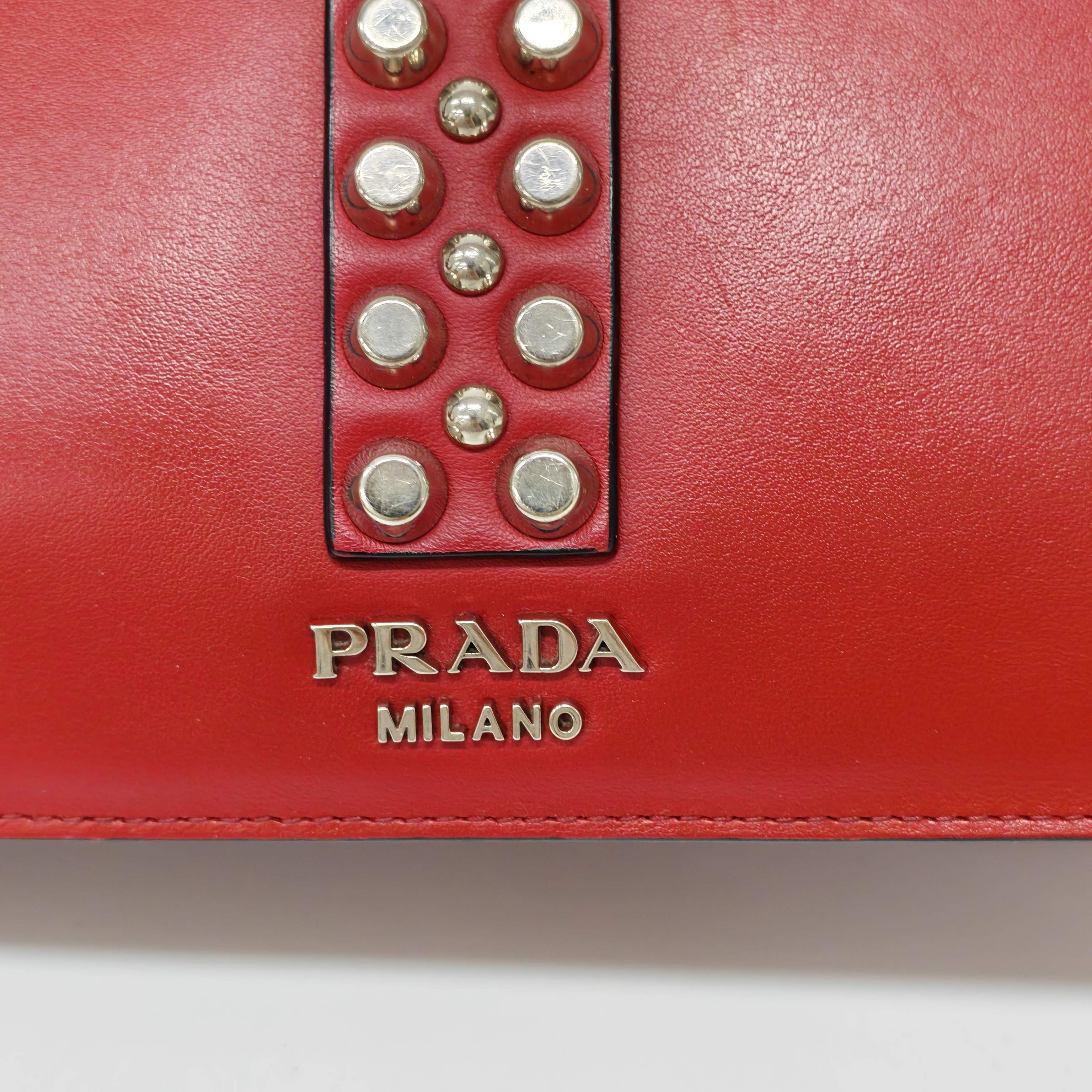 Prada Red Messenger Bag