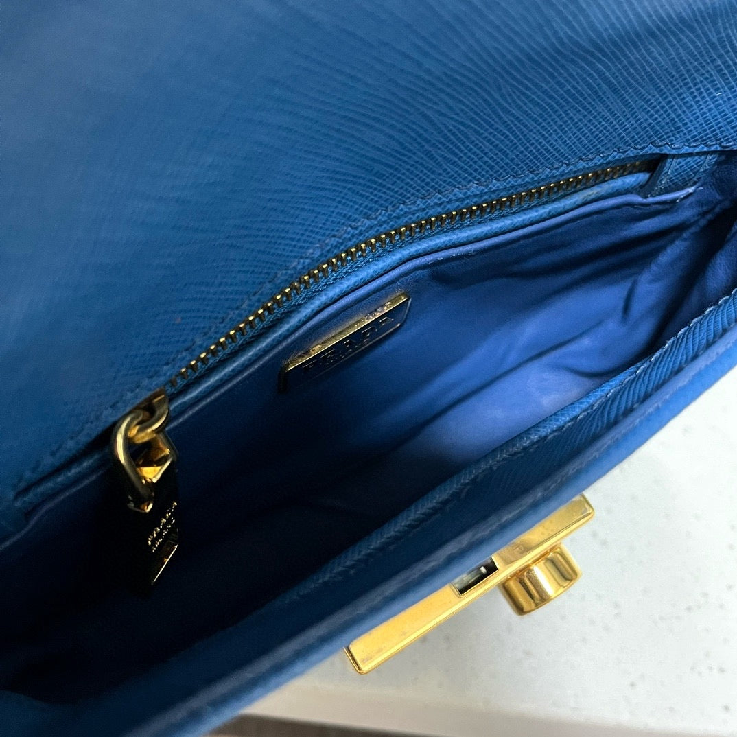 Prada Blue Messenger Bag