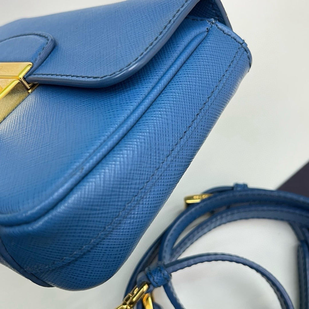 Prada Blue Messenger Bag