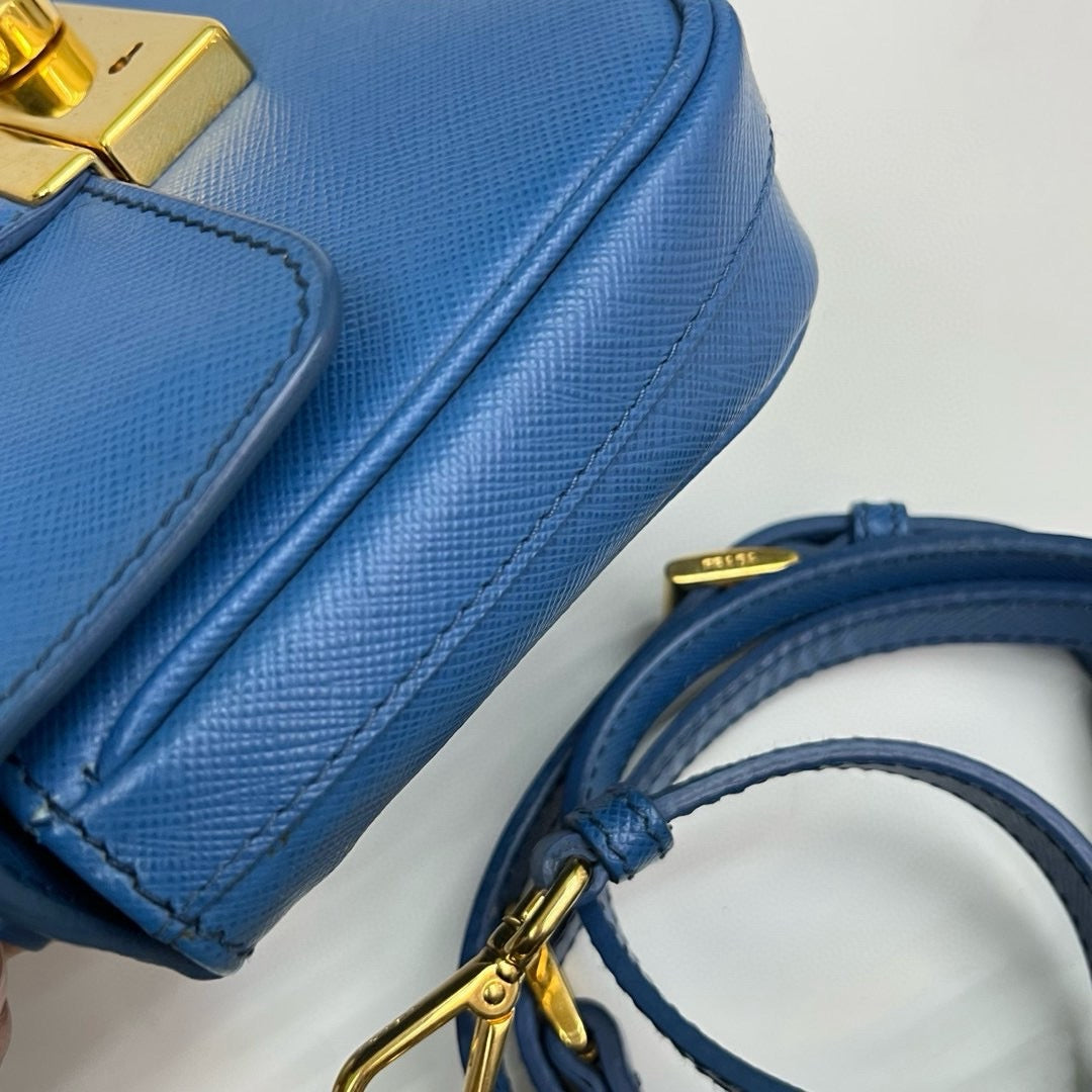 Prada Blue Messenger Bag