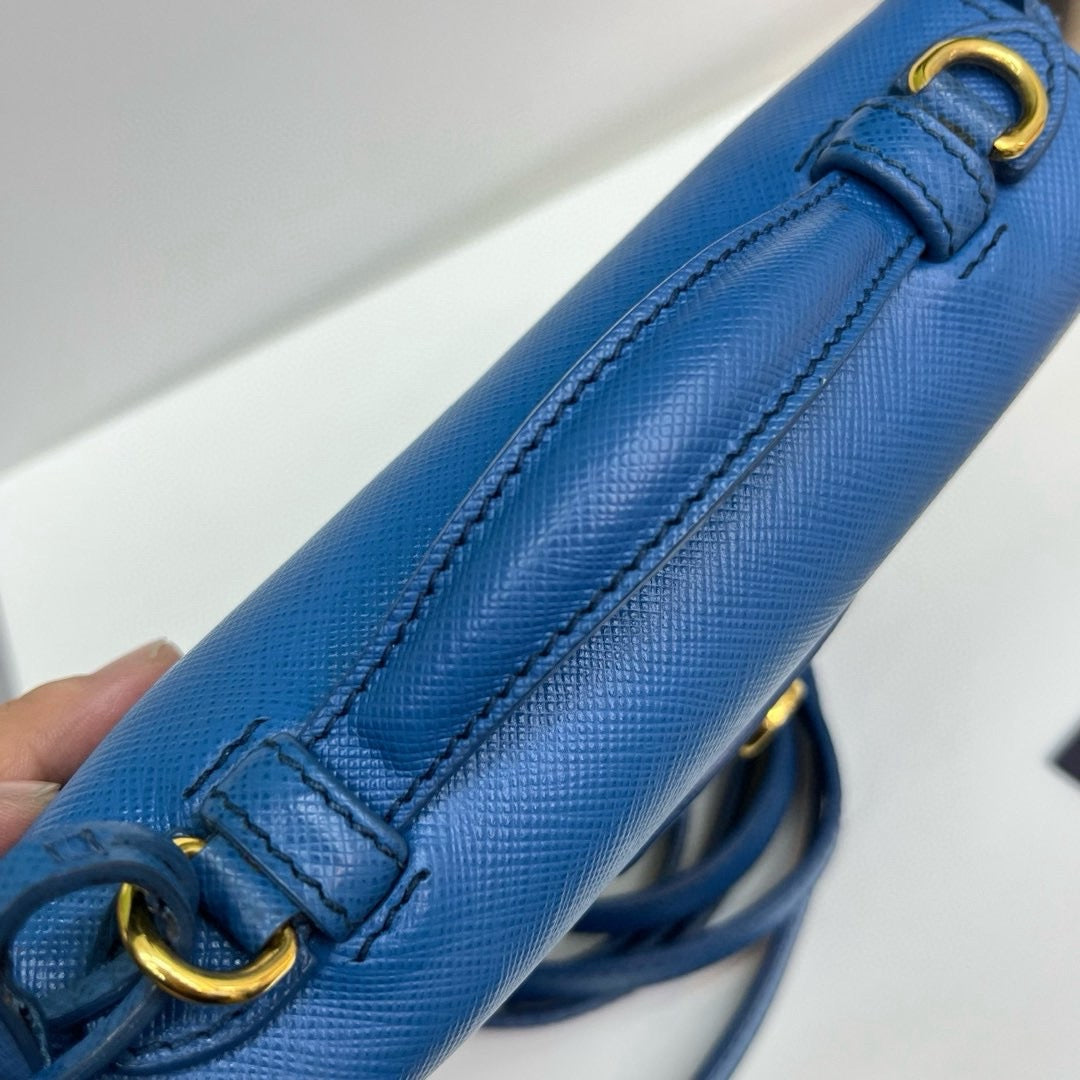 Prada Blue Messenger Bag