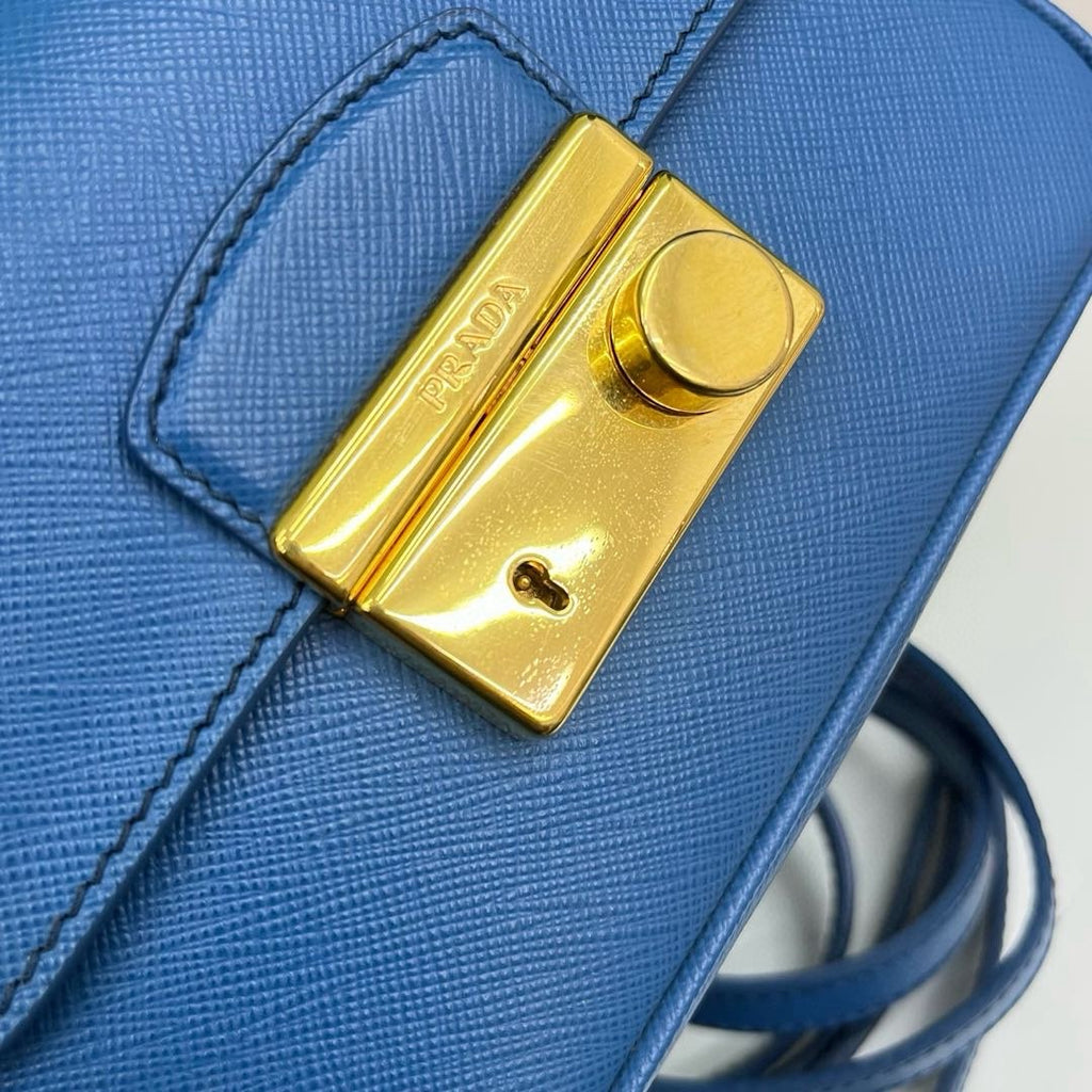 Prada Blue Messenger Bag
