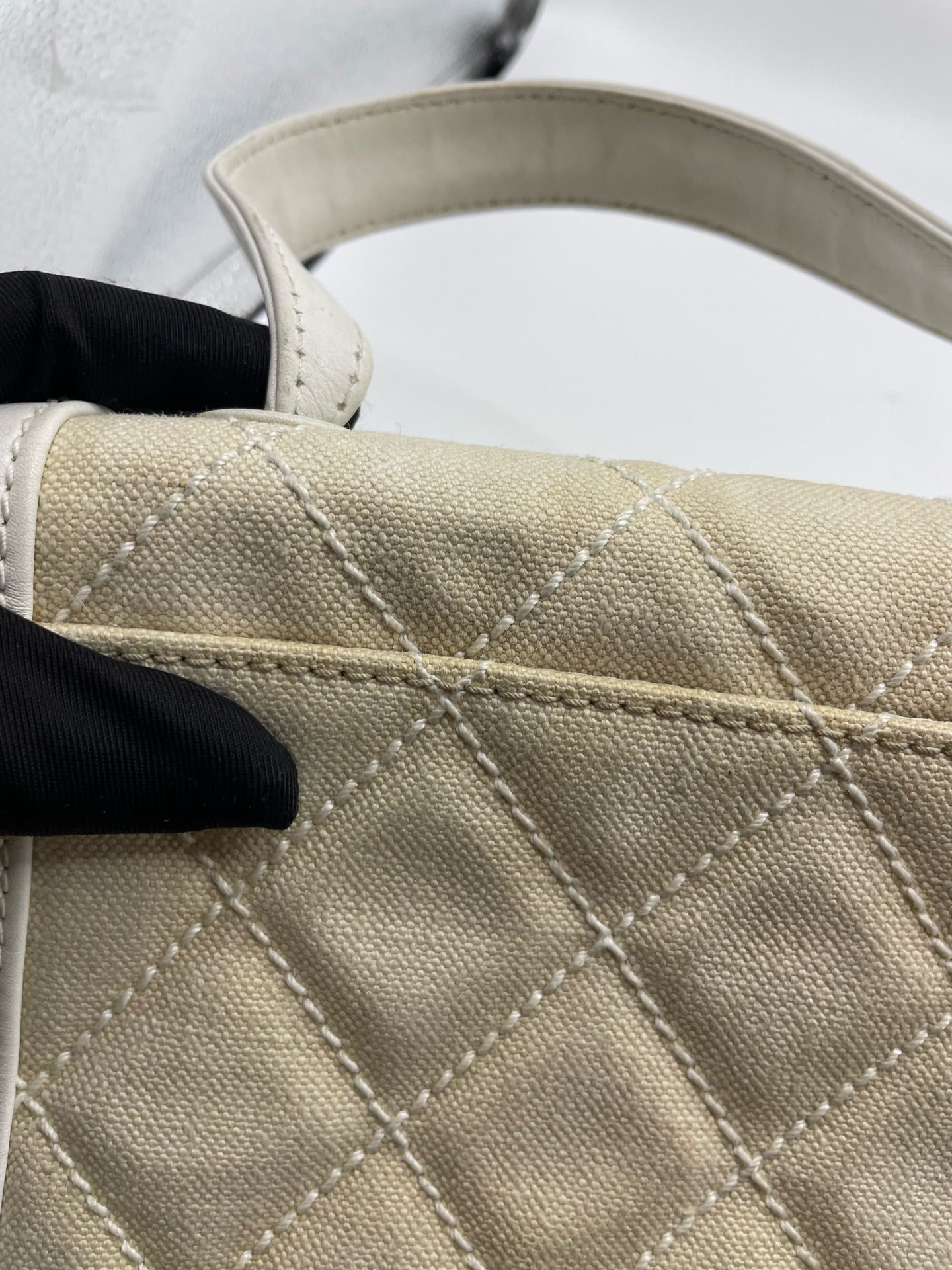 Chanel Linen White