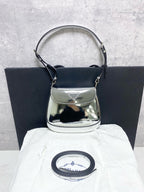 Prada Leather Silver Crossbody