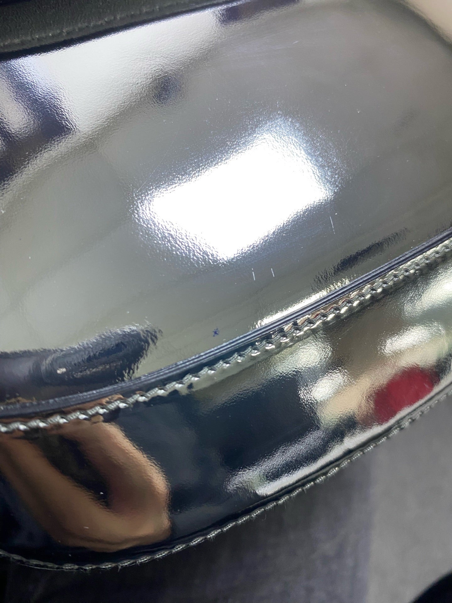 Prada Leather Silver Crossbody