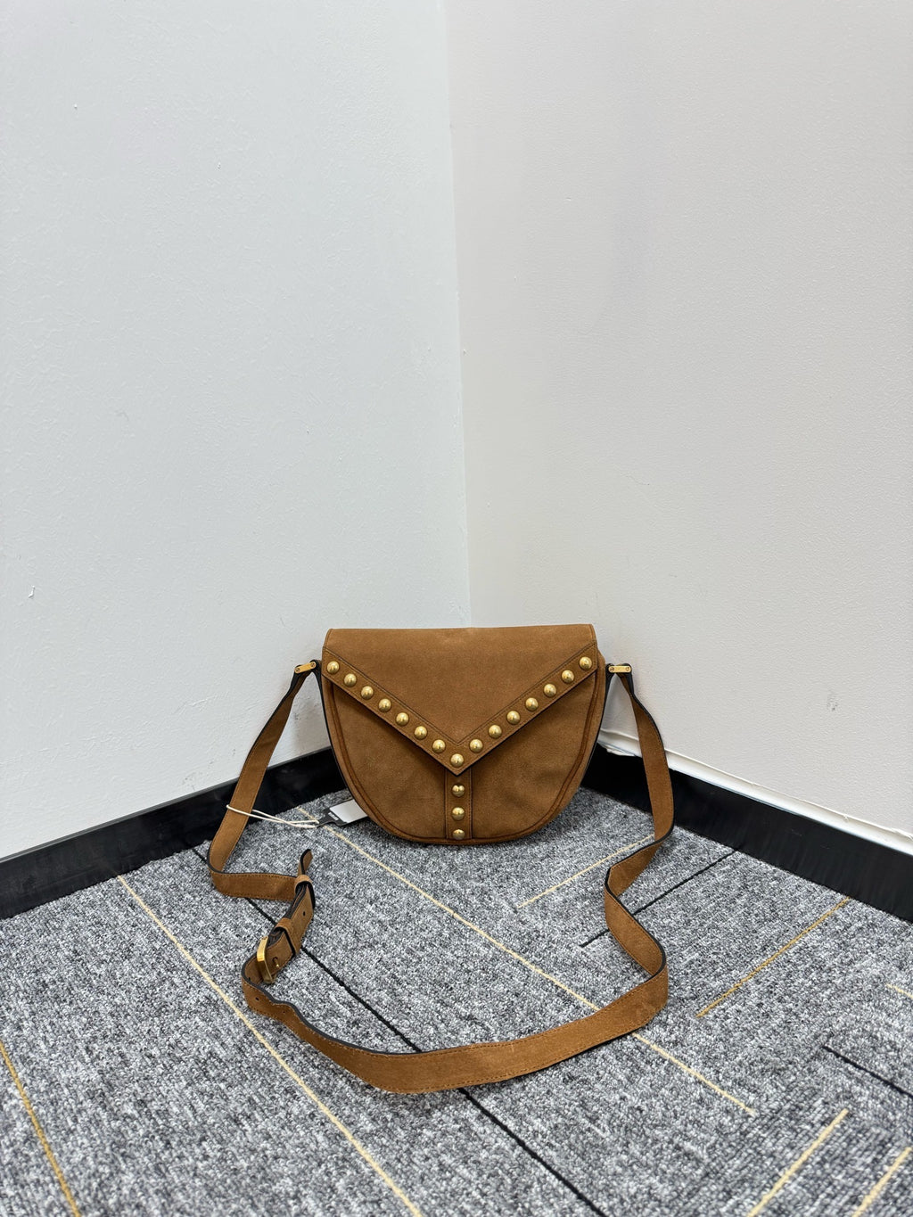 Saint laurent Alcantara Saddle Bag