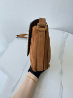 Saint laurent Alcantara Saddle Bag