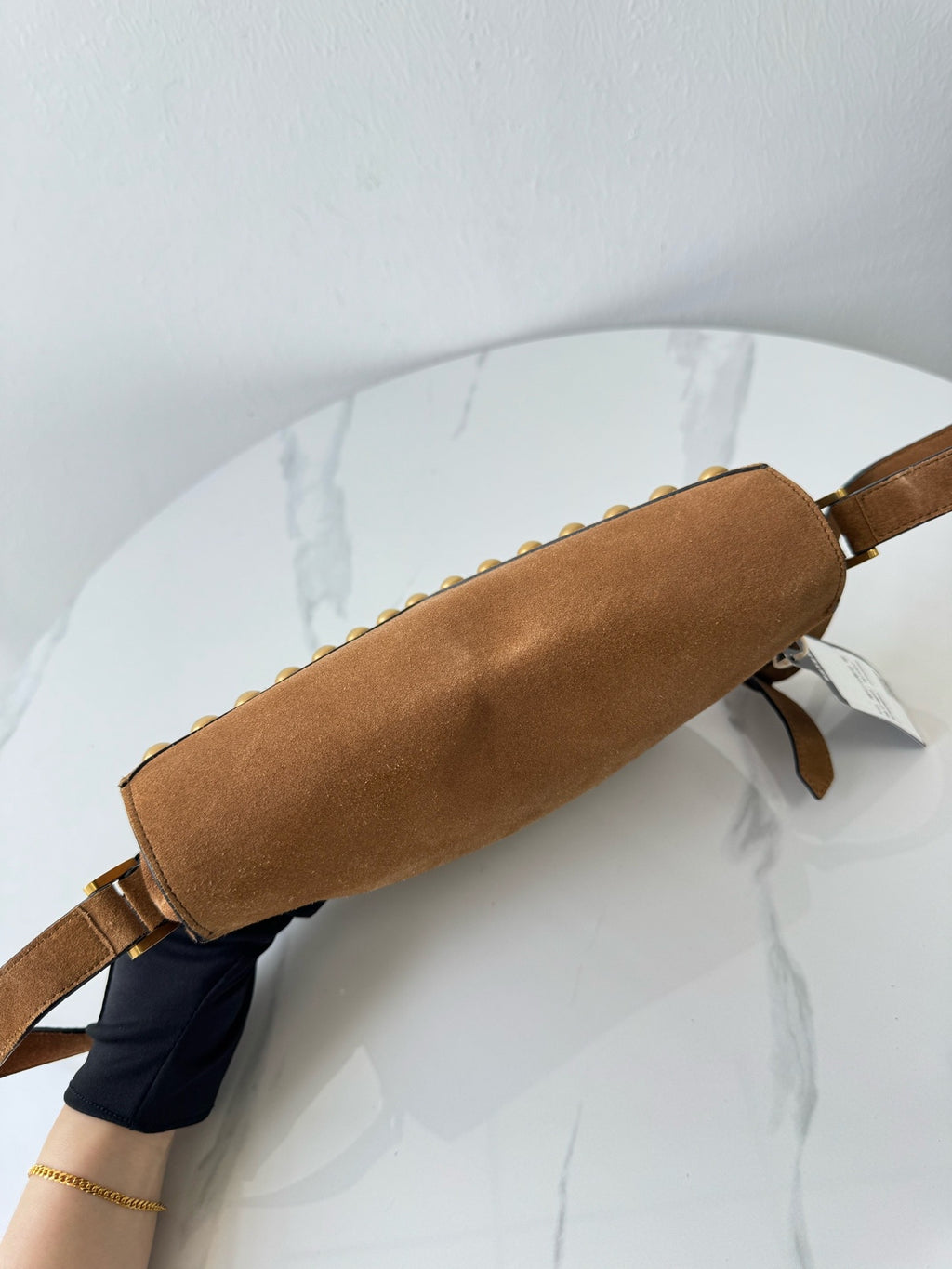 Saint laurent Alcantara Saddle Bag